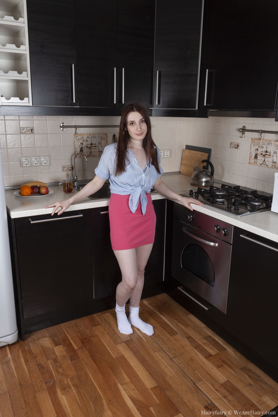 Hairyfairy Poses Naked While In Her Kitchen