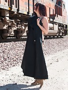 Alicia Silver strips naked on the train tracks  - picture #20