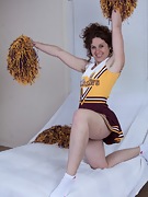 Cheerleader Fiona M cheers and then strips naked  - picture #6