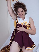 Cheerleader Fiona M cheers and then strips naked  - picture #19