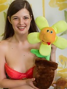Lima masturbates with her orange toy looking hot  - picture #19