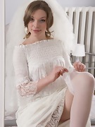 Amber S strips naked in her wedding dress  - picture #8