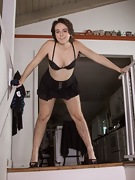 Harley strips naked and shows off body on stairs  - picture #39