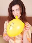 Cute Karin is back with her balloons - picture #6