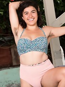 Serai enjoys the outdoors and strips naked there  - picture #10