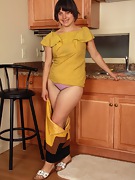 Kimberly gets frisky in the kitchen - picture #20