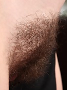 Nessy lifts her dress and reveals her lovely hairy secret - picture #31
