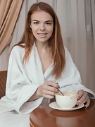 Ogil Basted strips off robe after her coffee  - picture #3