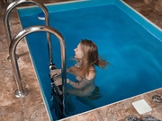 Abigail swims in the pool and then masturbates  - picture #31