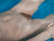 Abigail swims in the pool and then masturbates  - picture #36