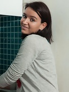 Ramira strips and masturbates in her kitchen - picture #3
