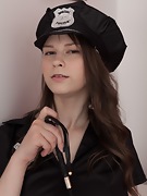 Beata is the sexy stripping police officer  - picture #10