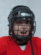 Jia plays hockey and strips to masturbate  - picture #3