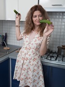 Elena V masturbates in her kitchen - picture #7