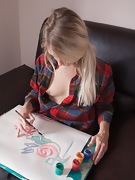 Alecia Fox paints and strips naked to paint more  - picture #10