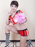 Rubina is a sexy and stripping cheerleader  - picture #14