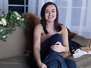 Ramira strips naked in her living room  - picture #22