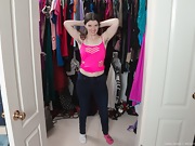 Gabby Smith tries on clothes in her closet - picture #11