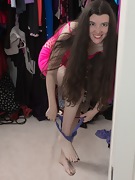 Gabby Smith tries on clothes in her closet - picture #31