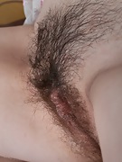 Gerda uses pink dildo on her hairy pussy - picture #3