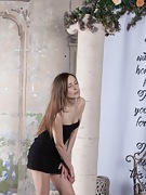 Victoria takes off her sexy black dress  - picture #1