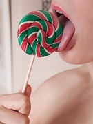 Lavatta W strips naked while enjoying a lollipop  - picture #40