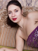 Tanita models and strips off her purple dress - picture #22
