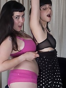 Cleo and Sarah S explore their bodies with tongues - picture #19