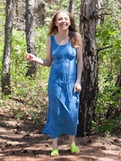 Isabel Stern masturbates outdoors in the forest - picture #2