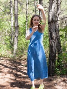 Isabel Stern masturbates outdoors in the forest - picture #7