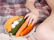 Lavatta W has fun masturbating with her carrot  - picture #22