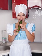 Tanita strips naked while in her kitchen - picture #10