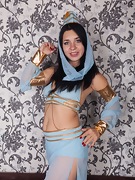 Tanita strips naked in her belly dancer uniform  - picture #3