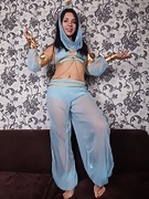 Tanita strips naked in her belly dancer uniform  - picture #5