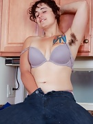 Hairy girl Valerie does laundry - picture #34