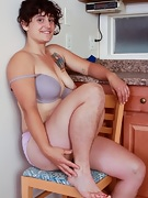 Hairy girl Valerie does laundry - picture #17