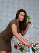 Ramira strips naked after watering her flowers - picture #7