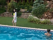 Elley Rey has hot sex by her swimming pool - picture #6
