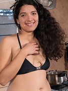 Maria F strips naked while in her kitchen - picture #29