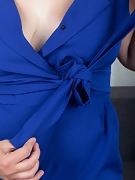 Animee strips off her sexy blue suit - picture #25