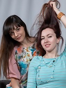 Vita and Adriana Vittoria share brushing orgasms - picture #14