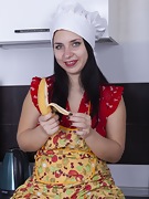 Tanita has fun being naked in her kitchen - picture #13
