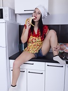 Tanita has fun being naked in her kitchen - picture #16