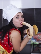Tanita has fun being naked in her kitchen - picture #21