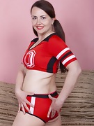 Animee shows off a sexy cheer uniform - picture #17