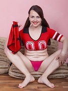 Animee shows off a sexy cheer uniform - picture #31