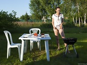 Nata strips naked outdoors at her picnic - picture #25