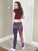 Mercy Quinn works out in her colorful leggings - picture #4