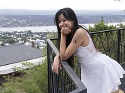 Joaquina strips naked on her outside balcony - picture #7