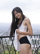 Joaquina strips naked on her outside balcony - picture #11
